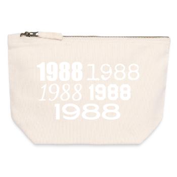 1988 - Canvas Zip Pouch 12 x 13 cm - nature - Front