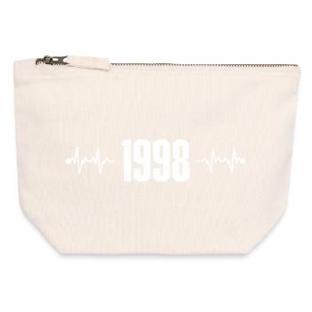 Heartbeat 1998 - Canvas Zip Pouch 12 x 13 cm - nature - Front