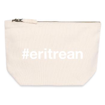 ERITREAN Hashtag - Canvas Reißverschluss-Täschchen (12 x 13 cm) - Naturweiß - Vorne