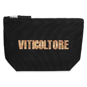 Viticoltore – Arte e tradizione del vino - Canvas Zip Pouch 12 x 13 cm - black - Front