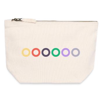 Acheter des cordes de guitare | Cours de guitare, musique - Pochette zippée en toile 12 x 13 cm - blanc naturel - Devant