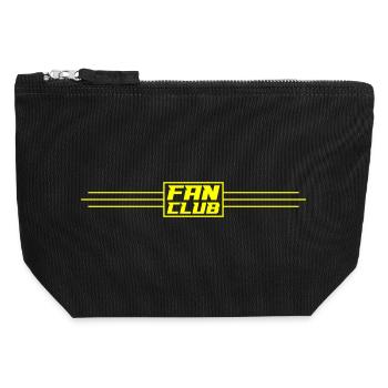 Équipe du Fan Club - Pochette zippée en toile 12 x 13 cm - noir - Devant