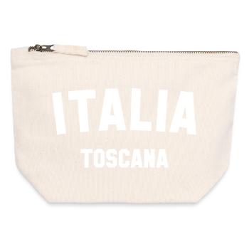 TOSCANA Toskana Italia Italien - Canvas Reißverschluss-Täschchen (12 x 13 cm) - Naturweiß - Vorne