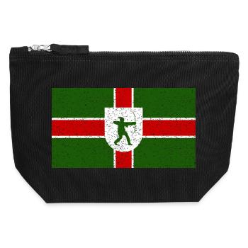 Nottinghamshire - Canvas Zip Pouch 12 x 13 cm - black - Front