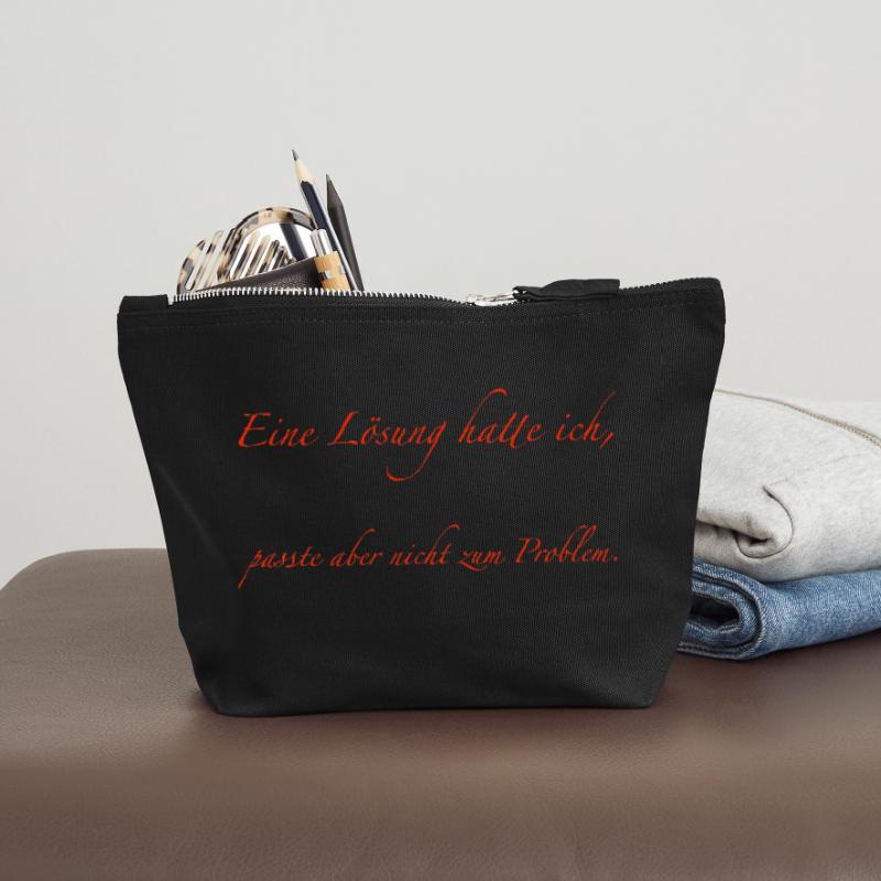 J’avais une solution Pochette zippée en toile 12 x 13 cm