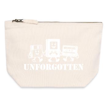 unforgotten vhs floppy disk music cassette tape - Canvas Reißverschluss-Täschchen (12 x 13 cm) - Naturweiß - Vorne