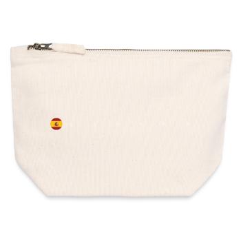 España Flagcrest Emblem - Canvas Zip Pouch 12 x 13 cm - nature - Front