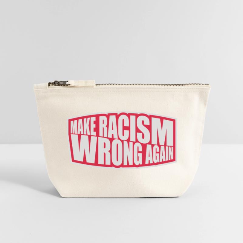 make racism wrong again Canvas Zip Pouch 12 x 13 cm