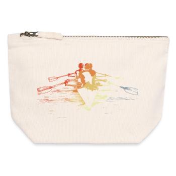 Rowing Team Vintage Look - Canvas Zip Pouch 12 x 13 cm - nature - Front