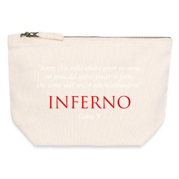 Inferno Canto V Divine Commedy Amor ch'ha nullo - Canvas Reißverschluss-Täschchen (12 x 13 cm) - Naturweiß - Vorne