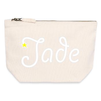 jade - Canvas Zip Pouch 12 x 13 cm - nature - Front