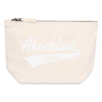 Graduation 2026 (Graduation / White) - Canvas Zip Pouch 12 x 13 cm - nature - Front
