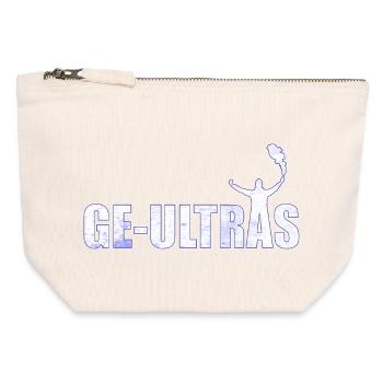 Gelsenkirchen Ultras GE Idée cadeau - Pochette zippée en toile 12 x 13 cm - blanc naturel - Devant