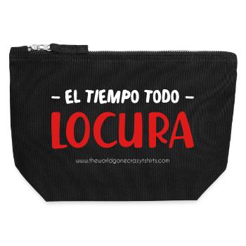 Madness (dark) - Canvas Zip Pouch 12 x 13 cm - black - Front
