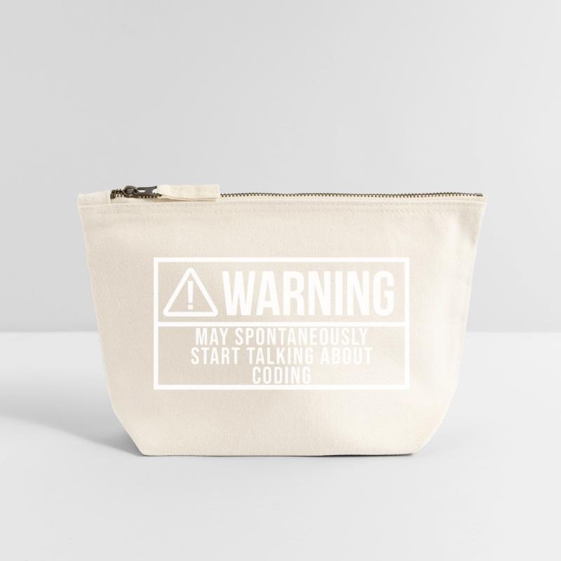 Coding Canvas Zip Pouch 12 x 13 cm