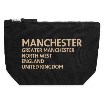 Manchester – Angleterre Lyrique - Pochette zippée en toile 12 x 13 cm - noir - Devant