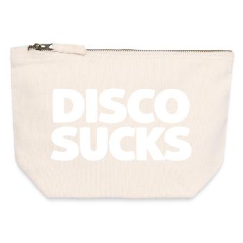 Disco Sucks - Canvas Zip Pouch 12 x 13 cm - nature - Front