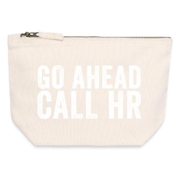 Go ahead, call the HR department! Sarkas - Canvas Zip Pouch 12 x 13 cm - nature - Front