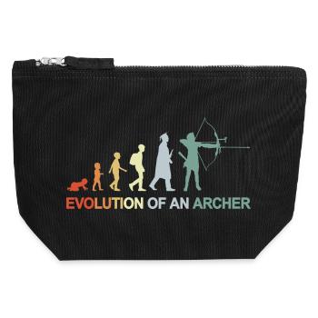 Archers Evolution - Canvas Zip Pouch 12 x 13 cm - black - Front