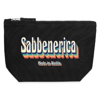 T-shirt Sicilia sabbenerica Salutation sicilienne - Pochette zippée en toile 12 x 13 cm - noir - Devant
