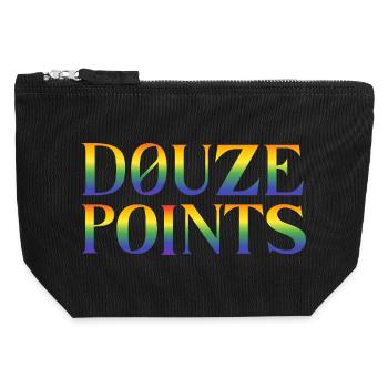 Douze Points Eurovision song contest - Canvas Zip Pouch 12 x 13 cm - black - Front