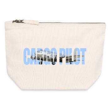 Cargo pilot B-307 - Canvas Reißverschluss-Täschchen (12 x 13 cm) - Naturweiß - Vorne
