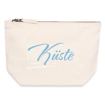 Mar del Norte - Costa - Neceser de lona con cremallera 12 x 13 cm - blanco natural - delante