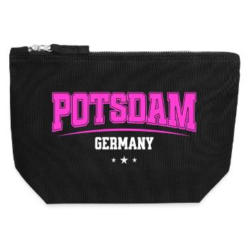 Potsdam Germany Urban College Style - Canvas Reißverschluss-Täschchen (12 x 13 cm) - Schwarz - Vorne