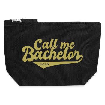 Bachelor 2026 Graduation Graduation - Canvas Zip Pouch 12 x 13 cm - black - Front