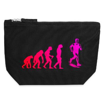 Running perfect for any race - Canvas Zip Pouch 12 x 13 cm - black - Front