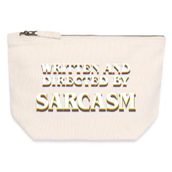 Citation sarcastique drôle Désolé Résultat Pessimi réaliste - Pochette zippée en toile 12 x 13 cm - blanc naturel - Devant
