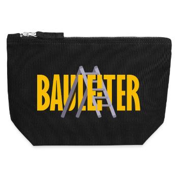 Construction Manager Manager Craftsman Construction Site House Construction - Canvas Zip Pouch 12 x 13 cm - black - Front