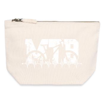 CyclePulse Rider - Canvas Zip Pouch 12 x 13 cm - nature - Front