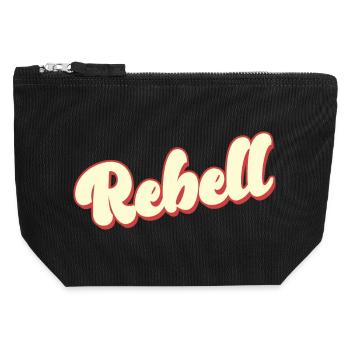 rebel dieb rowdy rebell bandit hustler gang crime - Canvas Reißverschluss-Täschchen (12 x 13 cm) - Schwarz - Vorne