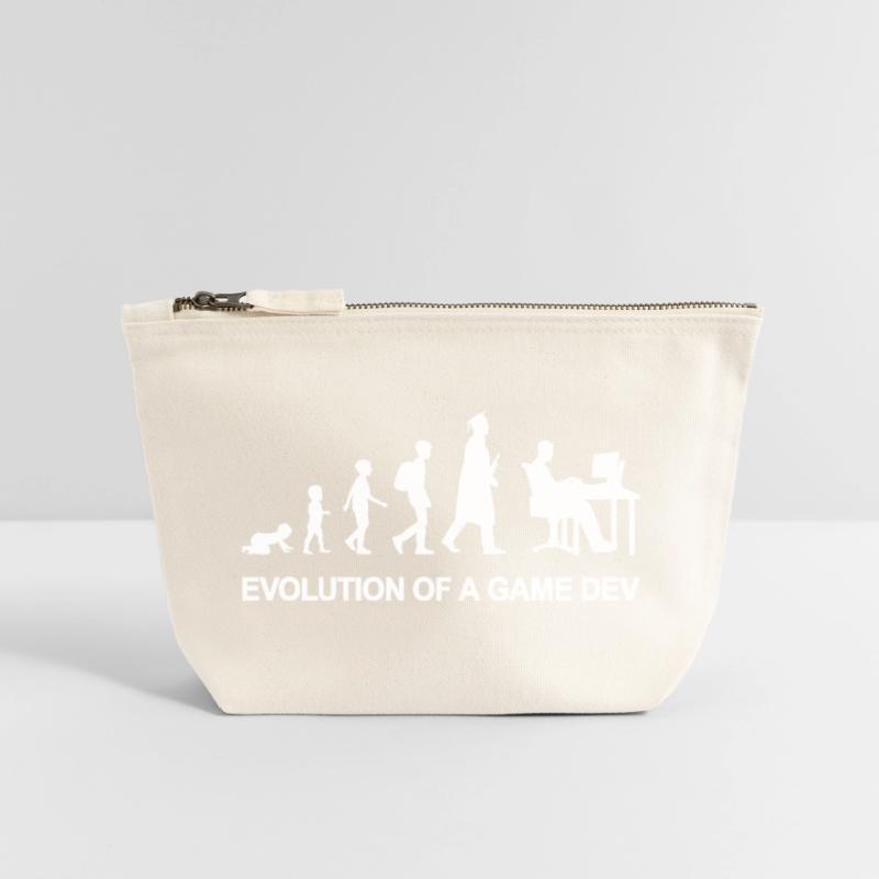 Game Developer Evolution Canvas Reißverschluss-Täschchen (12 x 13 cm)