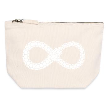 Endless Serpent Loop - Canvas Zip Pouch 12 x 13 cm - nature - Front