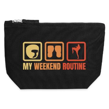Kickboxer Weekend - Canvas Zip Pouch 12 x 13 cm - black - Front