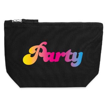 Party Course Celebrate Mallorca Colorful Color Fun - Canvas Zip Pouch 12 x 13 cm - black - Front