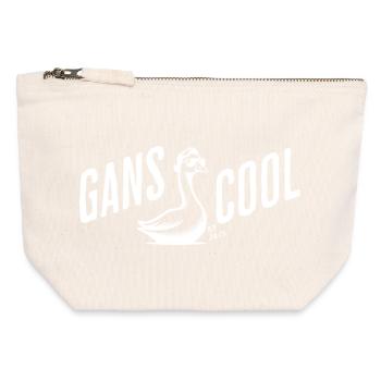 Gans Cool Streetwear by SF - Canvas Reißverschluss-Täschchen (12 x 13 cm) - Naturweiß - Vorne