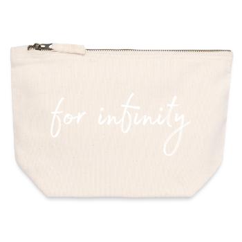 for infinity - Canvas Zip Pouch 12 x 13 cm - nature - Front