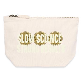 Mikrobiologie - Canvas Reißverschluss-Täschchen (12 x 13 cm) - Naturweiß - Vorne