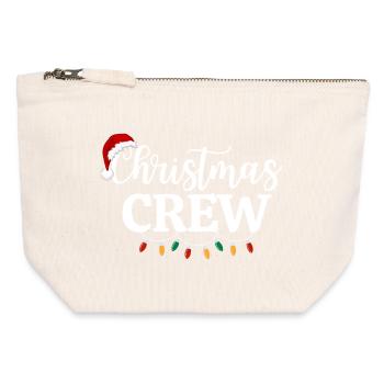  CHRISTMAS CREW - Canvas Zip Pouch 12 x 13 cm - nature - Front
