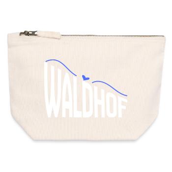 Waldhof - Pochette zippée en toile 12 x 13 cm - blanc naturel - Devant