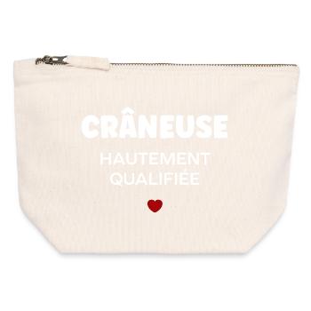 Crane - Canvas Zip Pouch 12 x 13 cm - nature - Front
