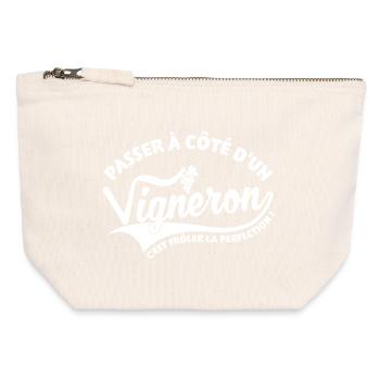 Winemaker Perfection - Canvas Zip Pouch 12 x 13 cm - nature - Front