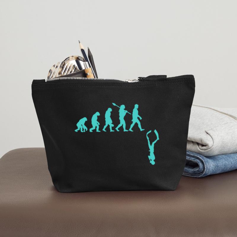 Évolution de l’apnée Pochette zippée en toile 12 x 13 cm