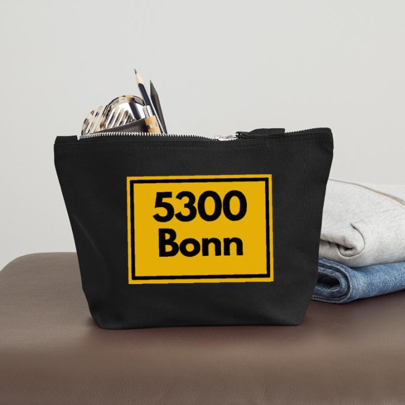 OLD POSTCODE POSTCODE RETRO 5300 BONN - RHEIN SIEG Canvas Zip Pouch 12 x 13 cm