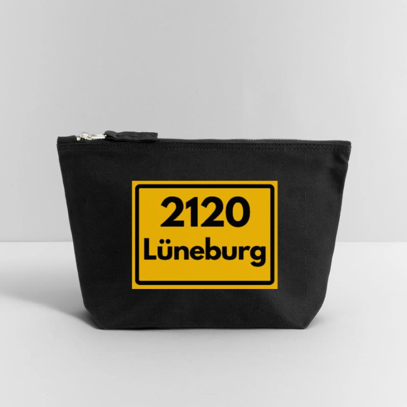 OLD POSTCODE POSTCODE RETRO 2120 LÜNEBURG - HANSE Canvas Zip Pouch 12 x 13 cm