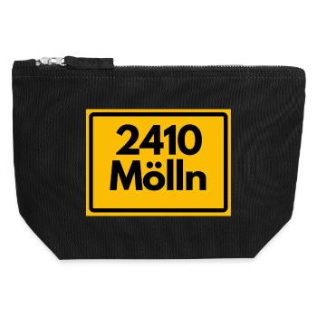 ANCIEN CODE POSTAL 2410 MÖLLN TIL EULENSPIEGEL - Pochette zippée en toile 12 x 13 cm - noir - Devant