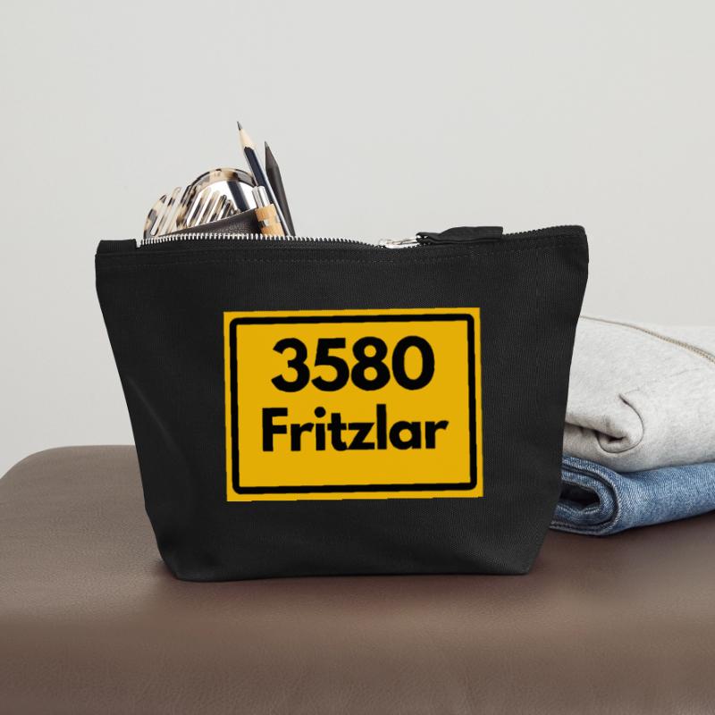 OLD POSTCODE POSTCODE RETRO 3580 FRITZLAR DOMFACH Canvas Zip Pouch 12 x 13 cm